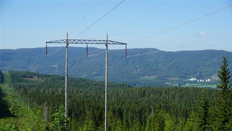 Høyspentmaster i norsk natur - Foto: Statnett