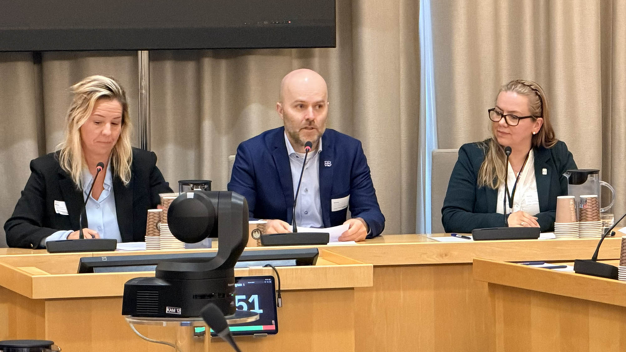 Høring i Energi- og miljøkomiteen. Foto Maiken Prestmo/Norsk Fjernvarme.